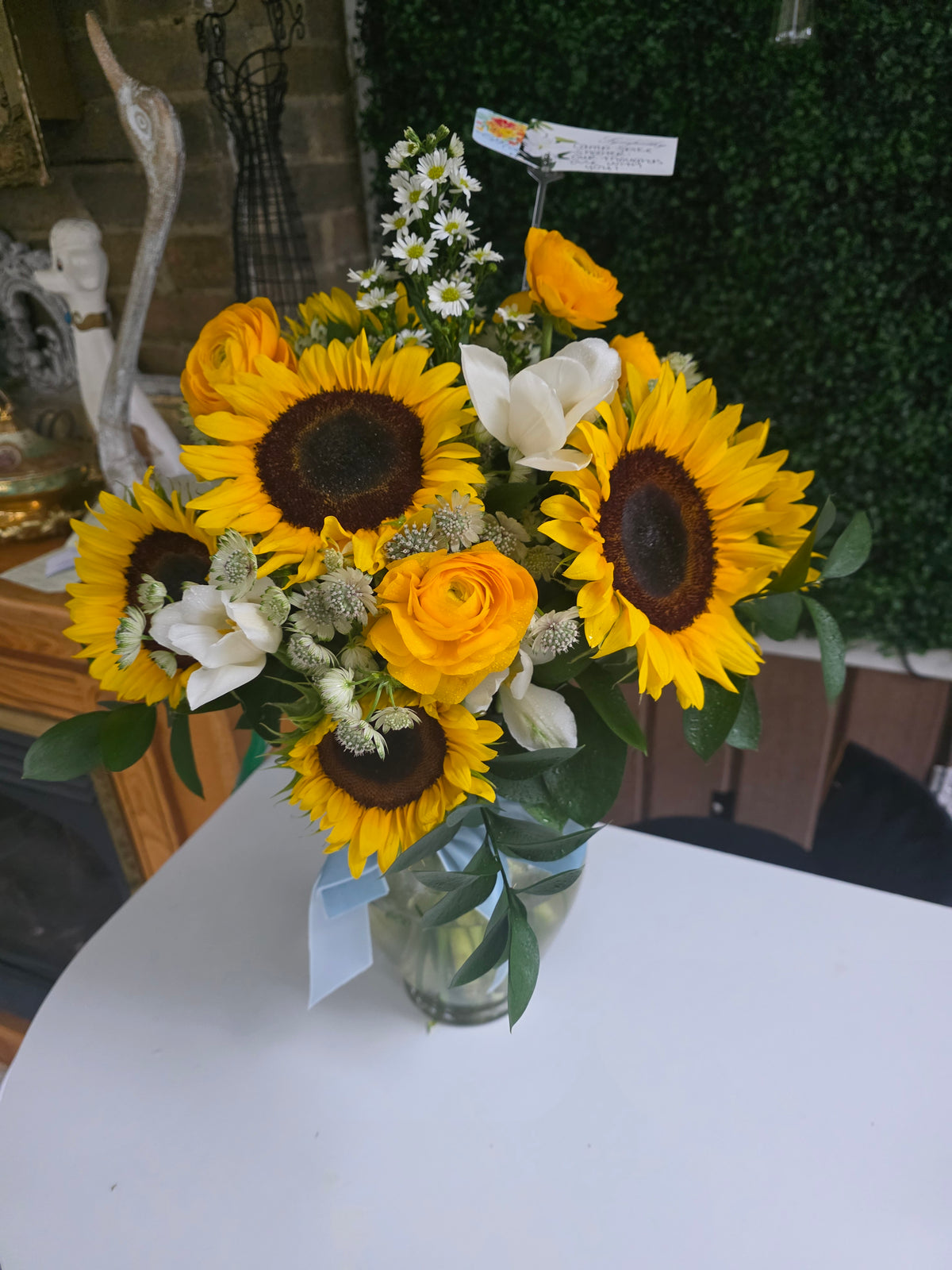 Golden Glow Vase Arrangement